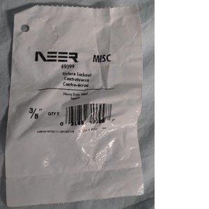 🐸 NEER	49099 fixture locknut 3/8" NIP unopened (45)